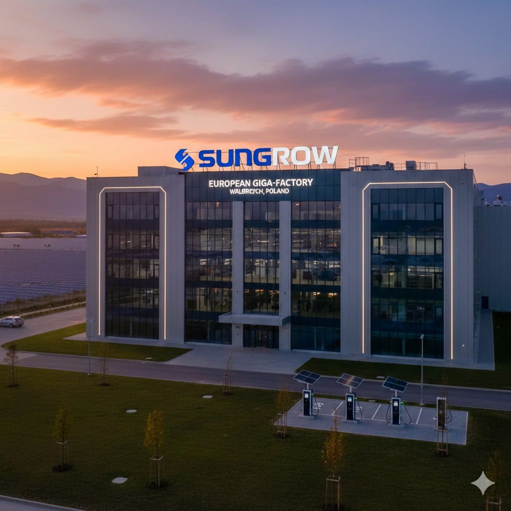 Nuova giga-factory Sungrow a Walbrzych in Polonia per la produzione di inverter fotovoltaici e sistemi di accumulo energetico